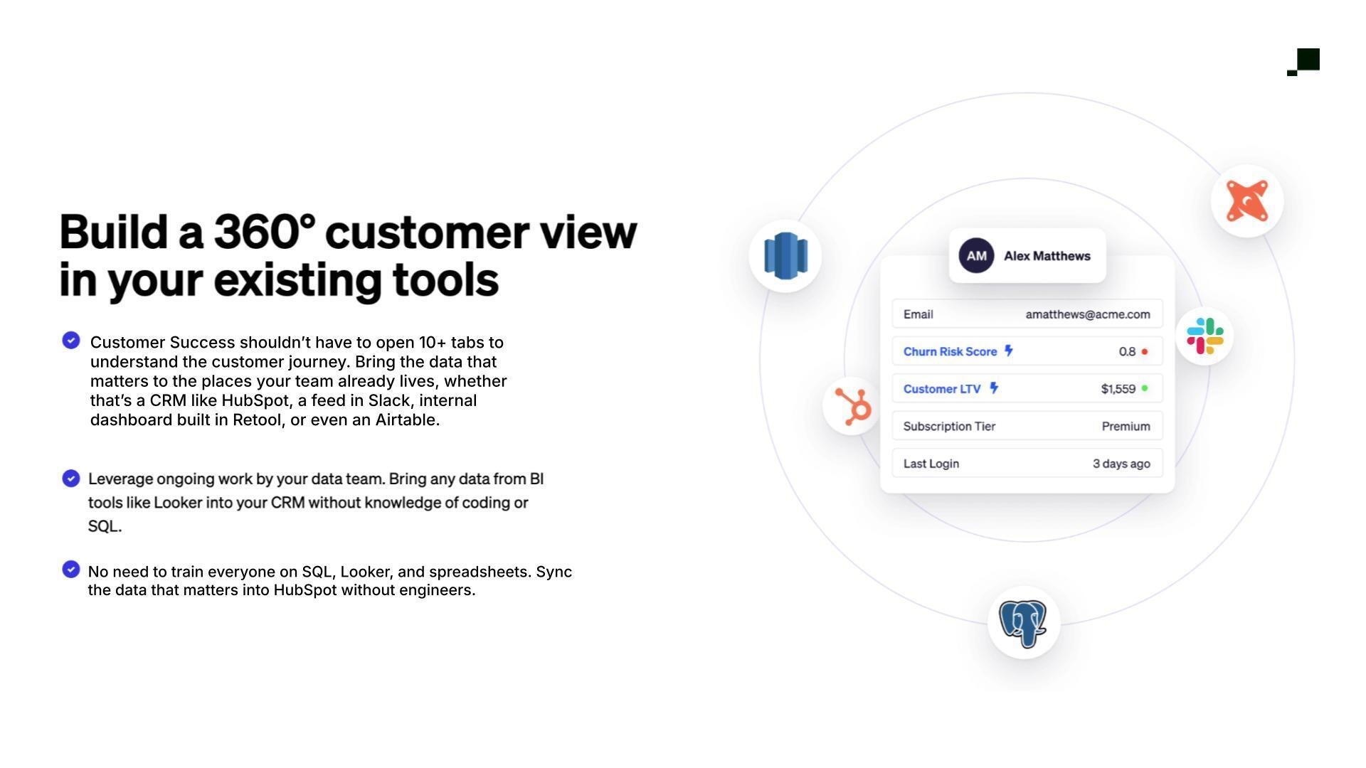 Turn HubSpot into your source of truth.